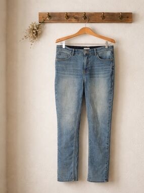 Angels Medium Blue Straight Leg Jeans